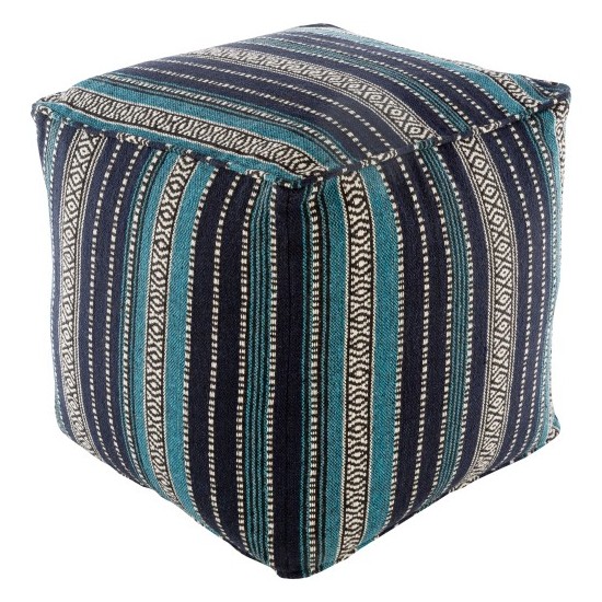 Surya Maya MYPF-002 18"H x 18"W x 18"D Pouf