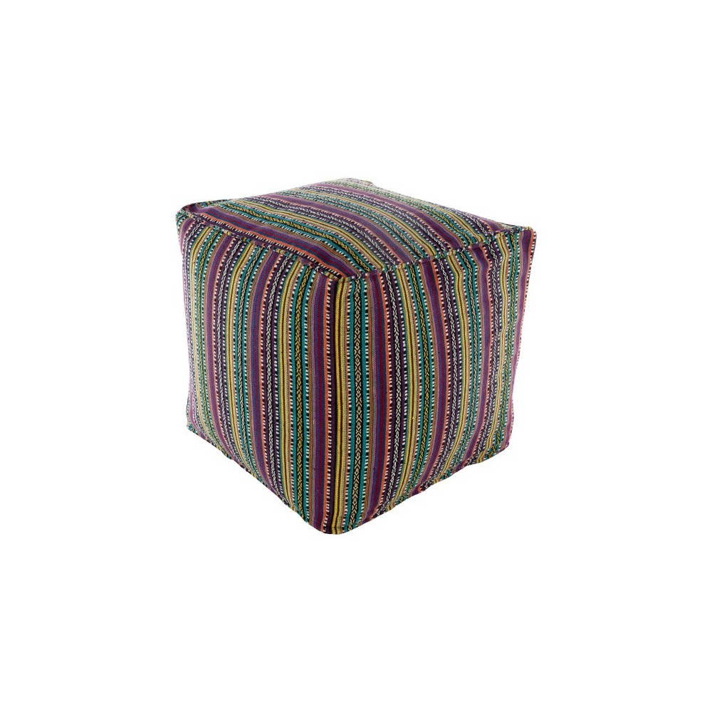 Surya Maya MYPF-003 18"H x 18"W x 18"D Pouf