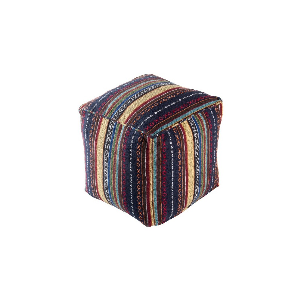 Surya Maya MYPF-004 18"H x 18"W x 18"D Pouf Surya Maya MYPF-004 18"H x 18"W x 18"D Pouf