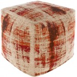 Surya Dalen DAPF-002 18"H x 18"W x 18"D Pouf