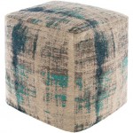 Surya Dalen DAPF-003 18"H x 18"W x 18"D Pouf