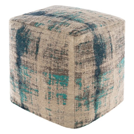 Surya Dalen DAPF-003 18"H x 18"W x 18"D Pouf