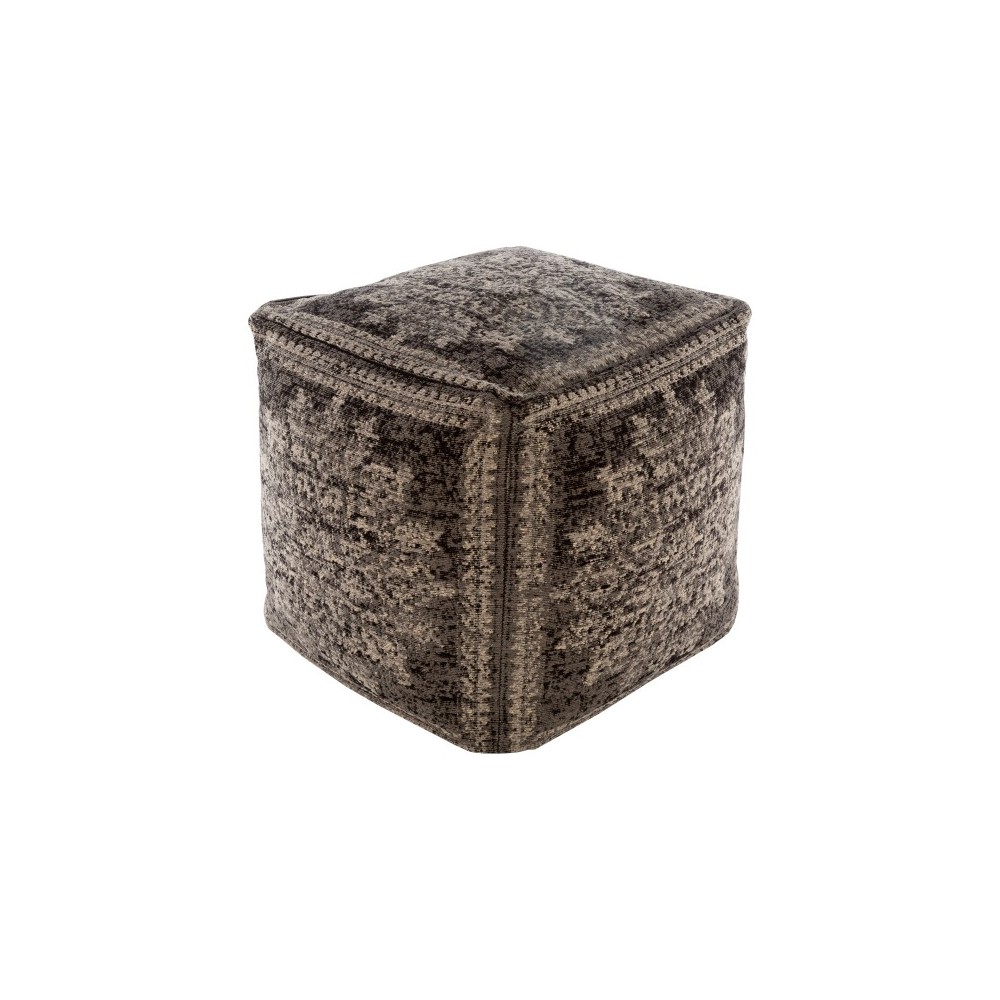 Surya Lendon LDPF-001 18"H x 18"W x 18"D Pouf