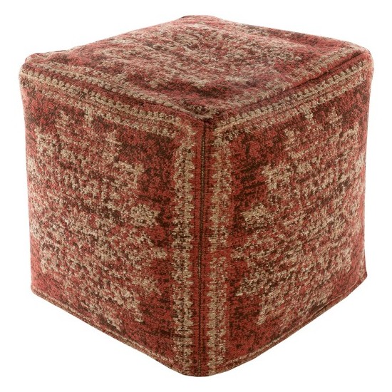 Surya Lendon LDPF-002 18"H x 18"W x 18"D Pouf