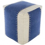 Surya Niko NKPF-002 18"H x 16"W x 16"D Pouf