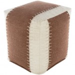 Surya Niko NKPF-003 18"H x 16"W x 16"D Pouf