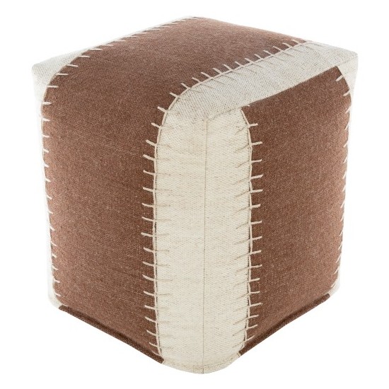 Surya Niko NKPF-003 18"H x 16"W x 16"D Pouf