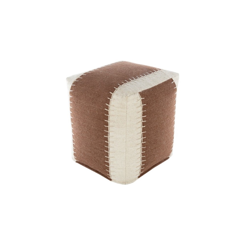 Surya Niko NKPF-003 18"H x 16"W x 16"D Pouf Surya Niko NKPF-003 18"H x 16"W x 16"D Pouf
