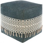 Surya Tanya TNPF-001 18"H x 18"W x 18"D Pouf
