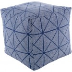 Surya Mazarine MZPF-001 18"H x 18"W x 18"D Pouf