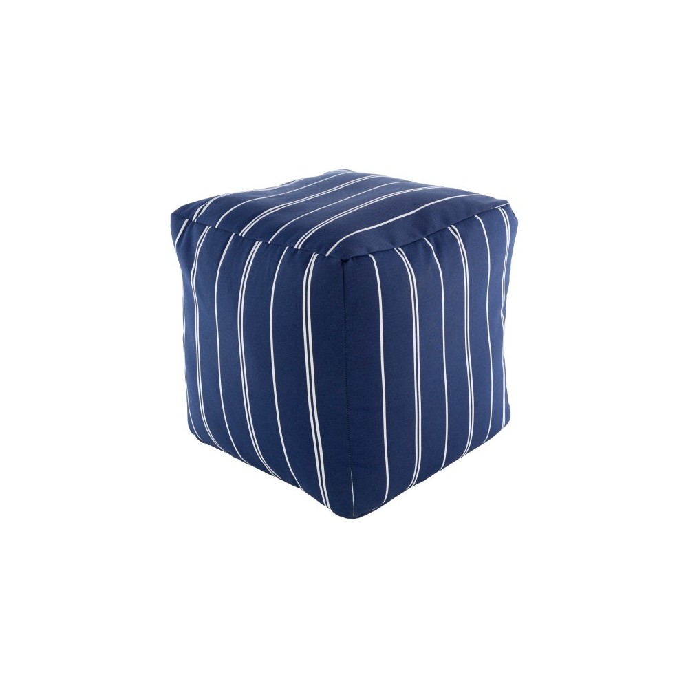 Surya Vallarta VTPF-001 18"H x 18"W x 18"D Pouf