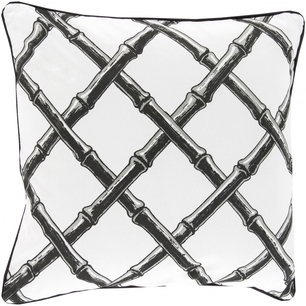 Surya Bamboo Lattice FBB-003 20" x 20" Pillow Cover Surya Bamboo Lattice FBB-003 20" x 20" Pillow Cover