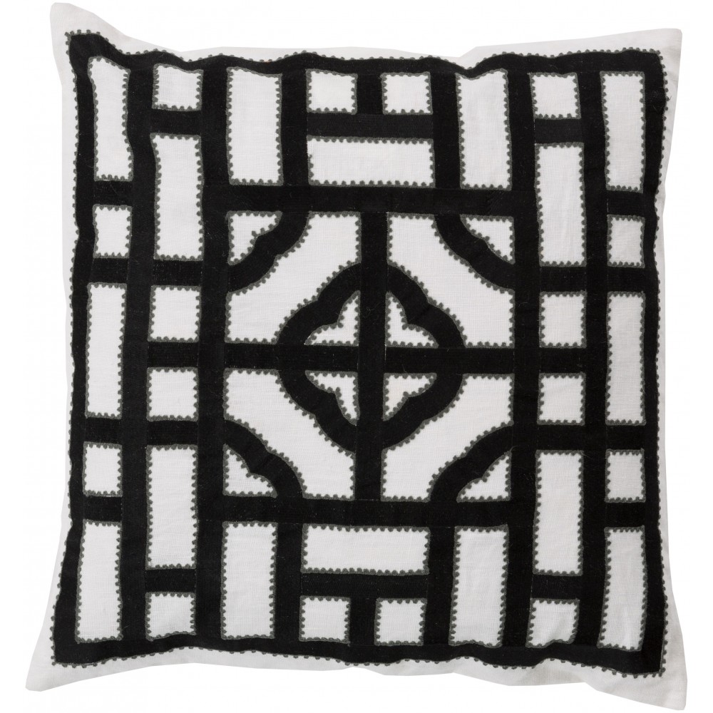 Surya Chinese Gate LD-046 22" x 22" Pillow Cover Surya Chinese Gate LD-046 22" x 22" Pillow Cover