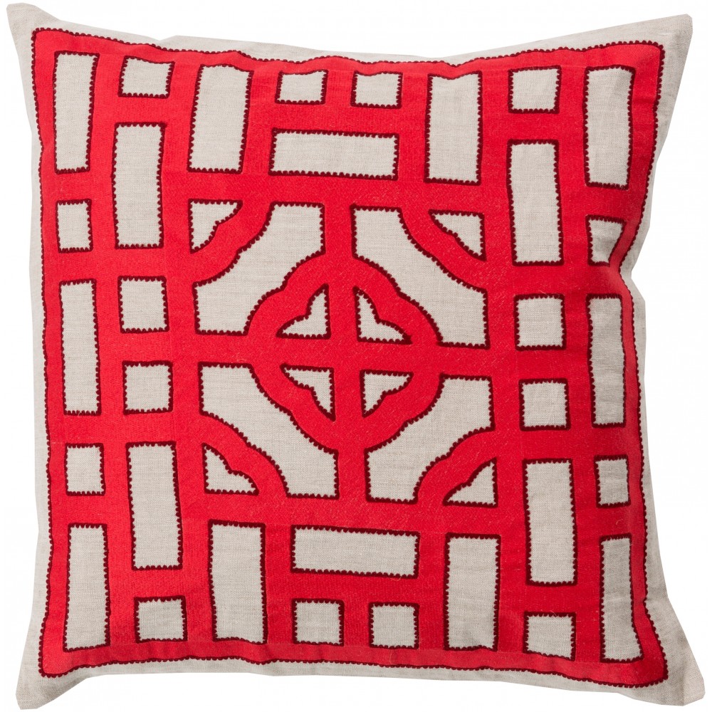 Surya Chinese Gate LD-049 18" x 18" Pillow Cover Surya Chinese Gate LD-049 18" x 18" Pillow Cover