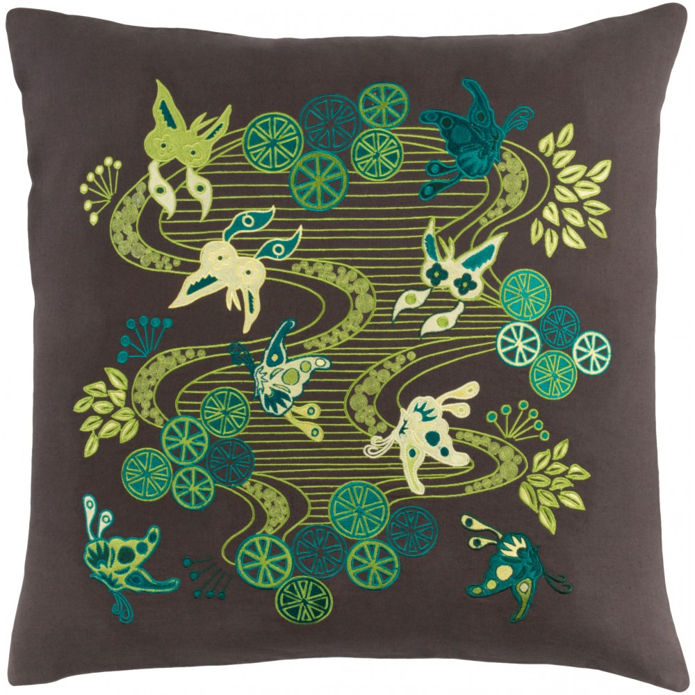 Surya Chinese River CI-002 18" x 18" Pillow Cover Surya Chinese River CI-002 18" x 18" Pillow Cover