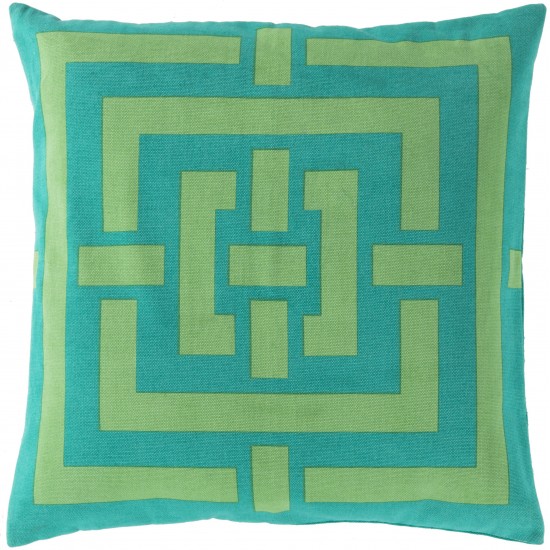 Surya Circles & Squares FB-006 20" x 20" Pillow Cover