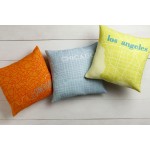 Surya City Maps SY-015 22" x 22" Pillow Cover