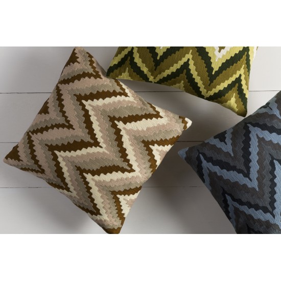 Surya Ikat Chevron AR-052 22" x 22" Pillow Cover