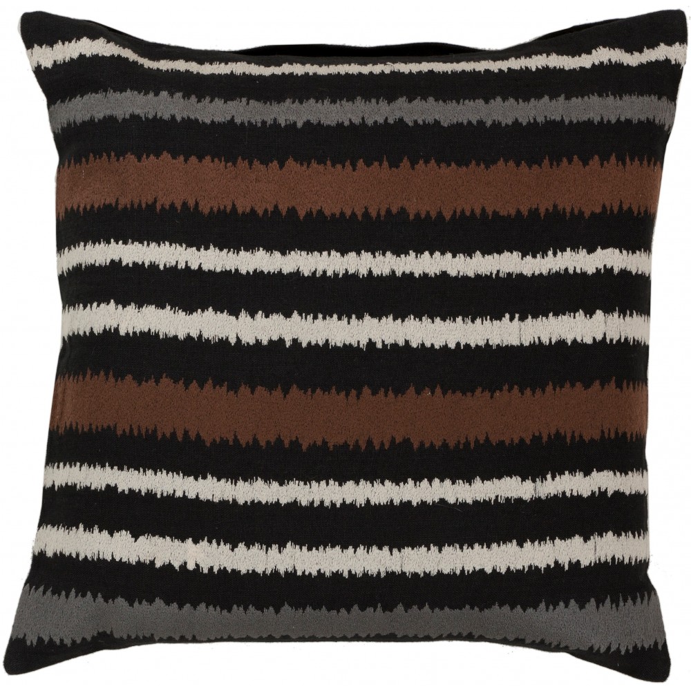 Surya Ikat Stripe AR-101 18" x 18" Pillow Cover