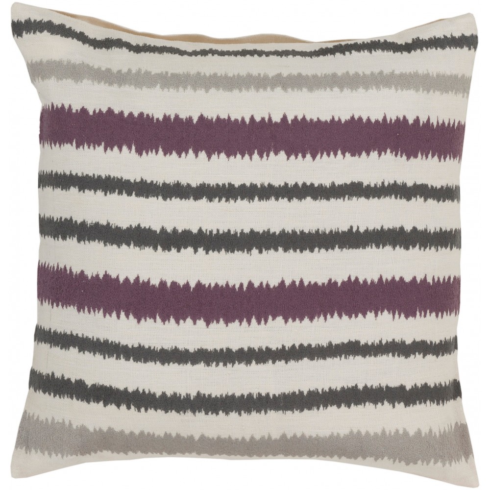 Surya Ikat Stripe AR-105 22" x 22" Pillow Cover