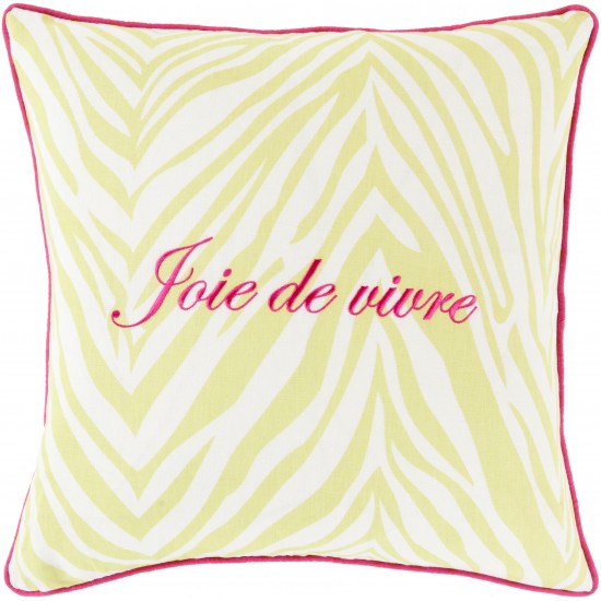 Surya Joie de Vivre JDV-001 18" x 18" Pillow Cover