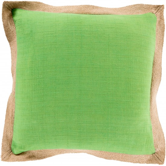 Surya Jute Flange JF-001 20" x 20" Pillow Cover