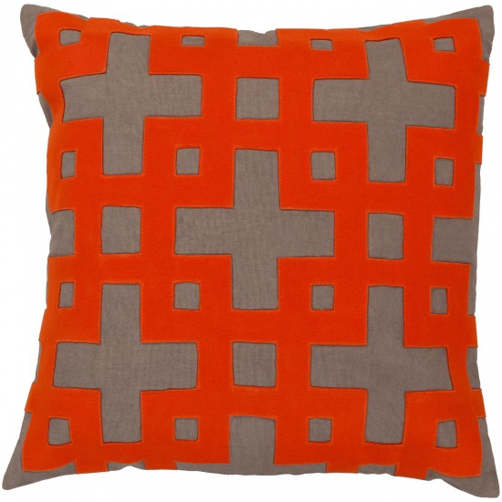 Surya Layered Blocks AR-081 22" x 22" Pillow Cover