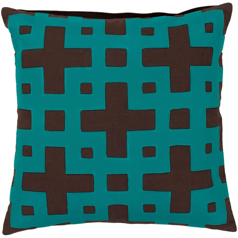 Surya Layered Blocks AR-083 20" x 20" Pillow Cover Surya Layered Blocks AR-083 20" x 20" Pillow Cover