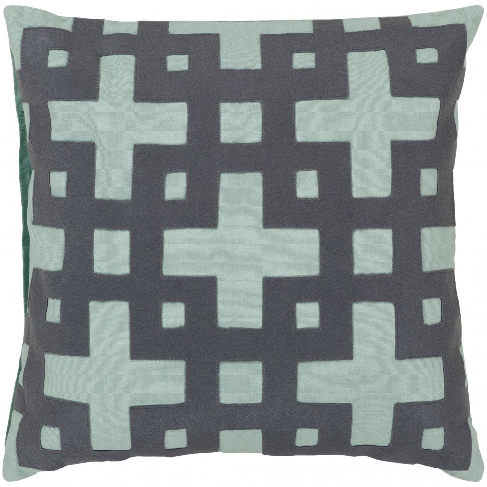 Surya Layered Blocks AR-085 18" x 18" Pillow Cover