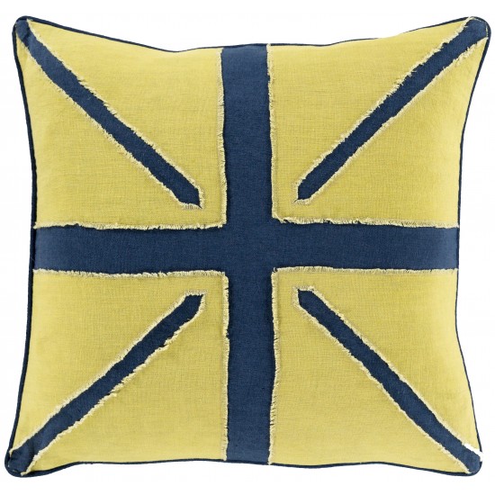 Surya Linen Flag LF-001 18" x 18" Pillow Cover