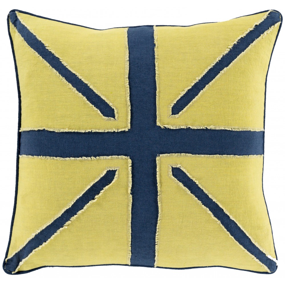 Surya Linen Flag LF-001 18" x 18" Pillow Cover Surya Linen Flag LF-001 18" x 18" Pillow Cover