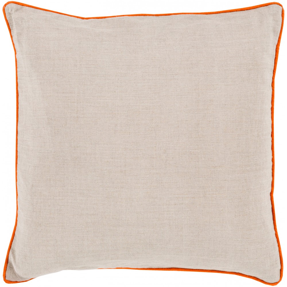 Surya Linen Piped LP-001 20" x 20" Pillow Cover Surya Linen Piped LP-001 20" x 20" Pillow Cover