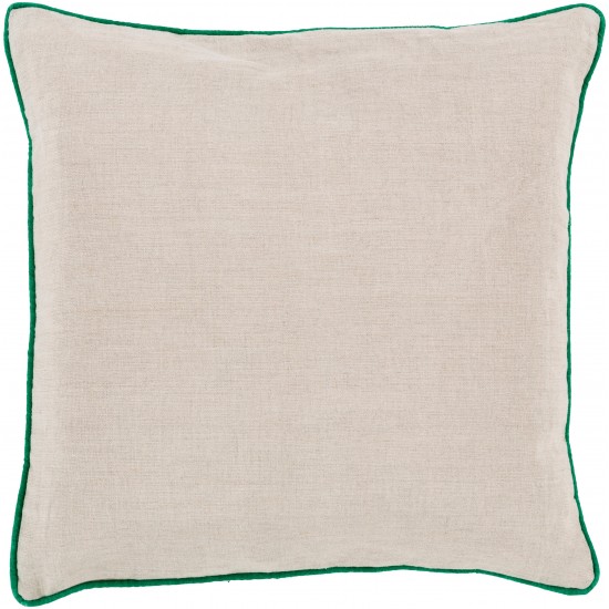 Surya Linen Piped LP-002 20" x 20" Pillow Cover