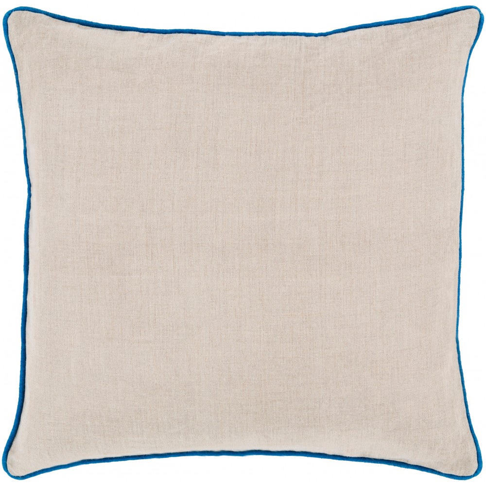 Surya Linen Piped LP-005 20" x 20" Pillow Cover