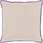 Surya Linen Piped LP-007 18" x 18" Pillow Cover