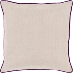Surya Linen Piped LP-007 22" x 22" Pillow Cover