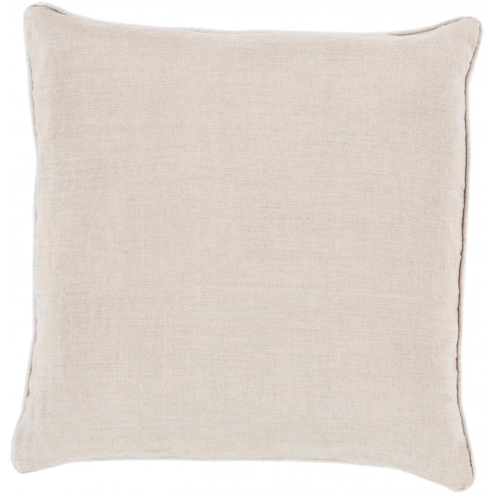 Surya Linen Piped LP-008 20" x 20" Pillow Cover