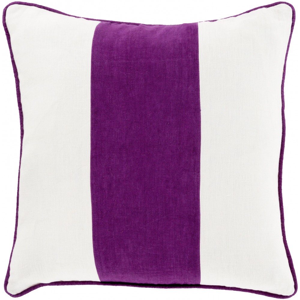 Surya Linen Stripe LS-002 22" x 22" Pillow Cover Surya Linen Stripe LS-002 22" x 22" Pillow Cover