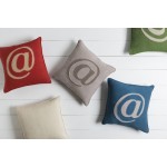 Surya Linen Text LX-001 18" x 18" Pillow Cover