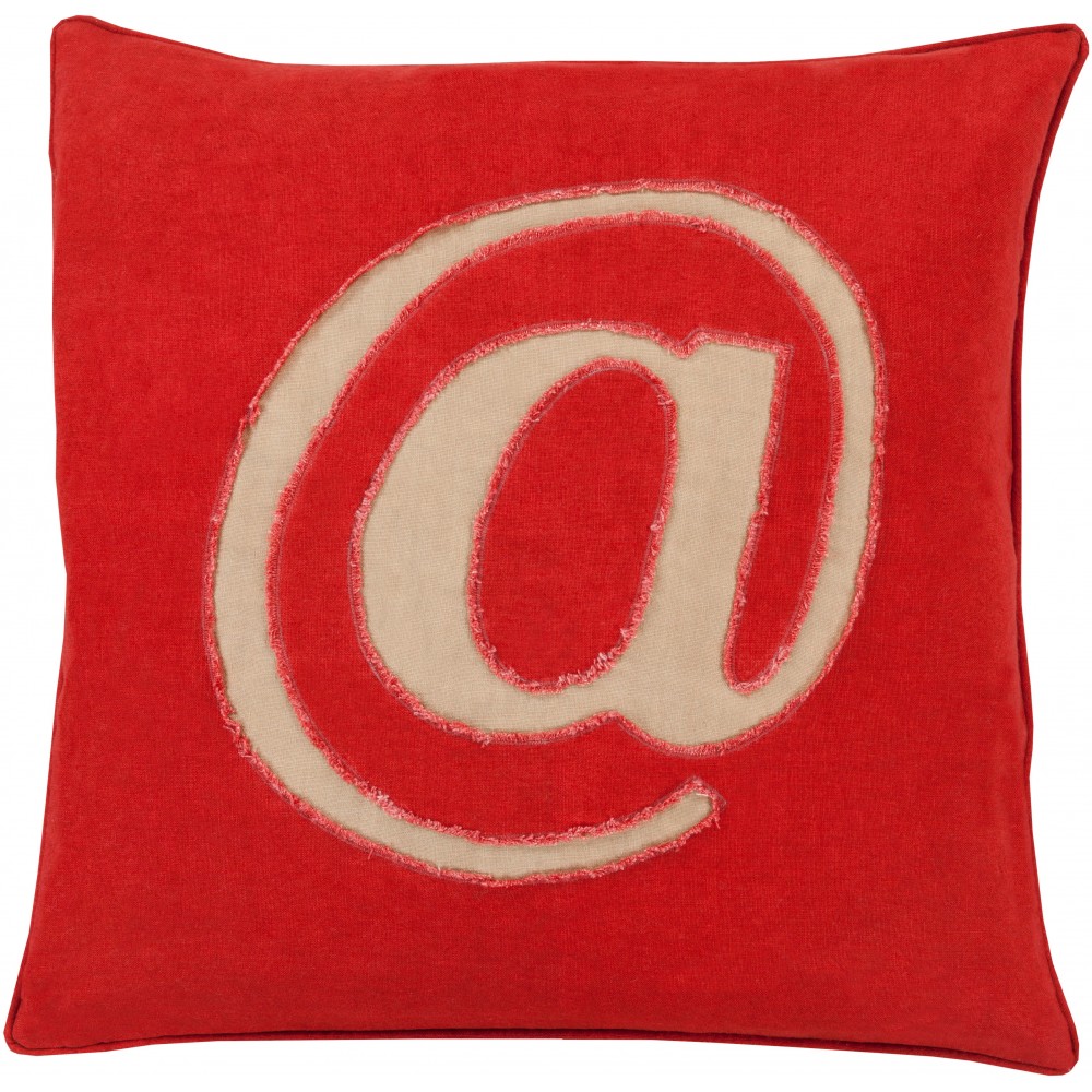 Surya Linen Text LX-002 20" x 20" Pillow Cover