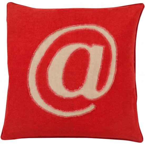 Surya Linen Text LX-002 22" x 22" Pillow Cover