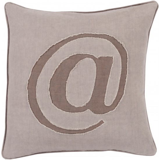 Surya Linen Text LX-003 18" x 18" Pillow Cover