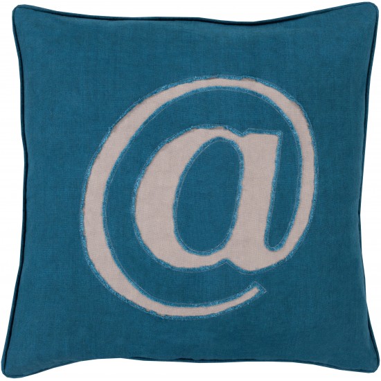 Surya Linen Text LX-004 18" x 18" Pillow Cover