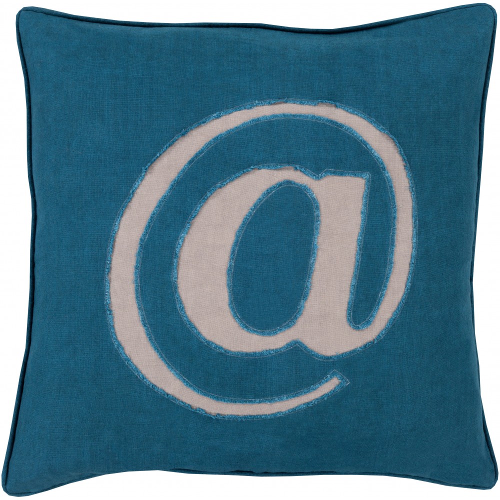 Surya Linen Text LX-004 22" x 22" Pillow Cover