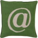 Surya Linen Text LX-005 22" x 22" Pillow Cover