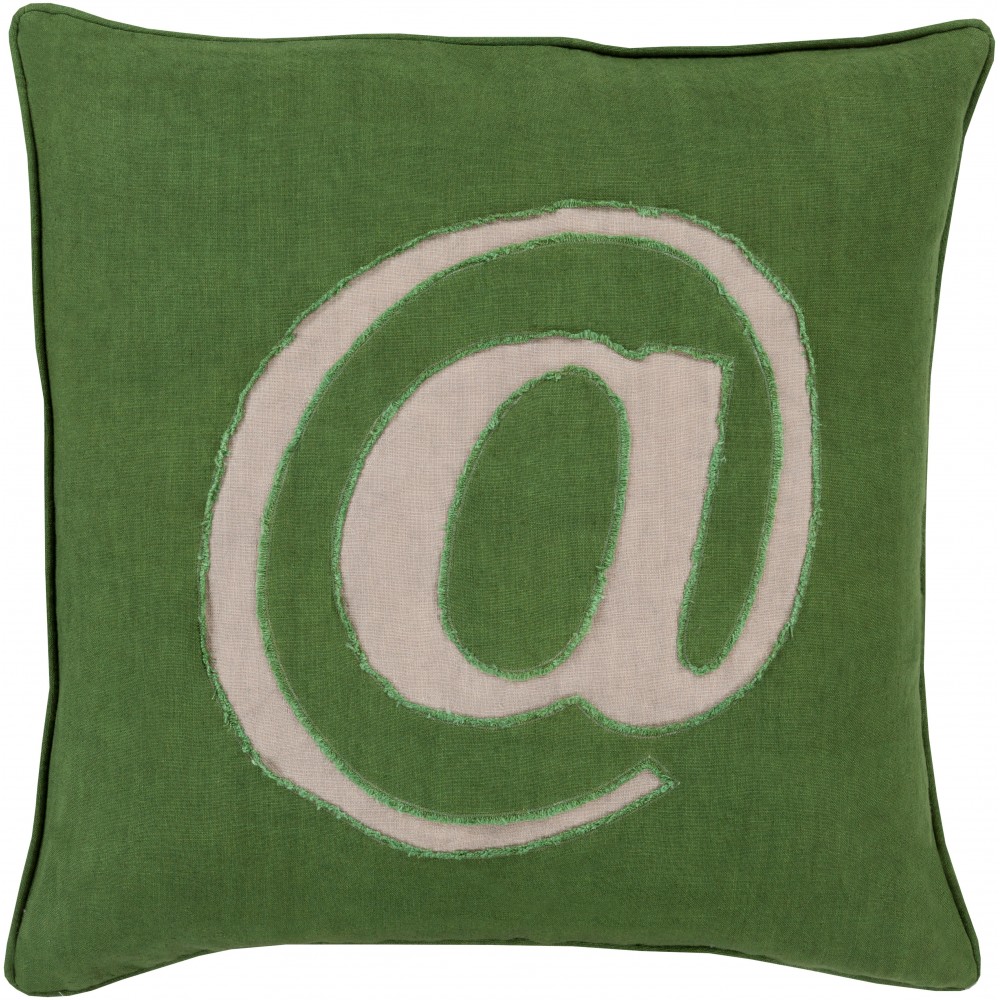 Surya Linen Text LX-005 22" x 22" Pillow Cover Surya Linen Text LX-005 22" x 22" Pillow Cover