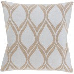 Surya Metallic Stamped MS-001 18" x 18" Pillow Cover