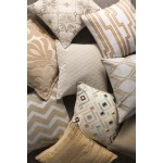 Surya Metallic Stamped MS-001 18" x 18" Pillow Cover