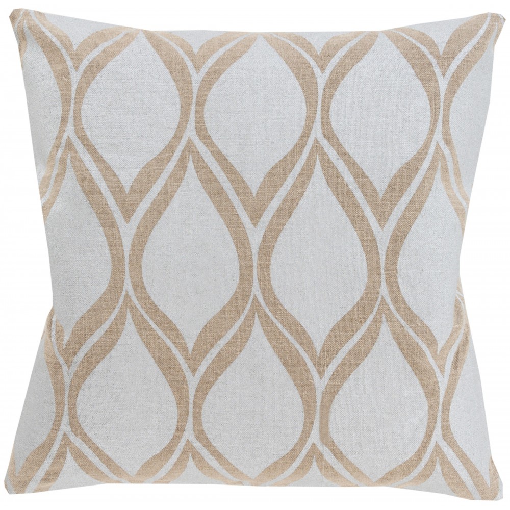 Surya Metallic Stamped MS-001 20" x 20" Pillow Cover Surya Metallic Stamped MS-001 20" x 20" Pillow Cover