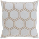 Surya Metallic Stamped MS-003 20" x 20" Pillow Cover